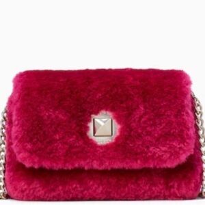 Kate Spade Audrey Micro Shearling Crossbody